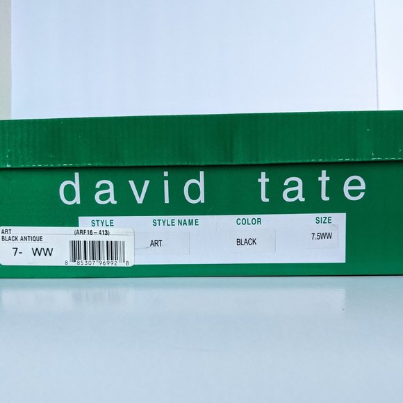 David Tate Art Booties in Black Leather - Picture 10 of 10